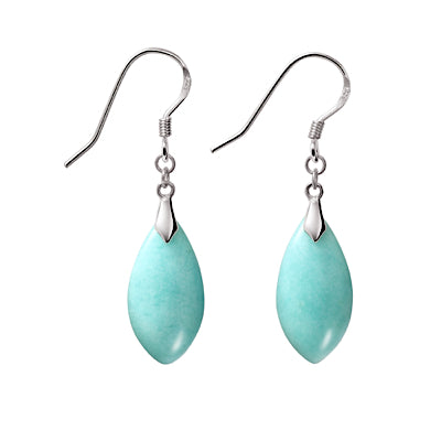 Amazonite Gemstone & Sterling Silver Pendant and Earrings Jewellery Set.