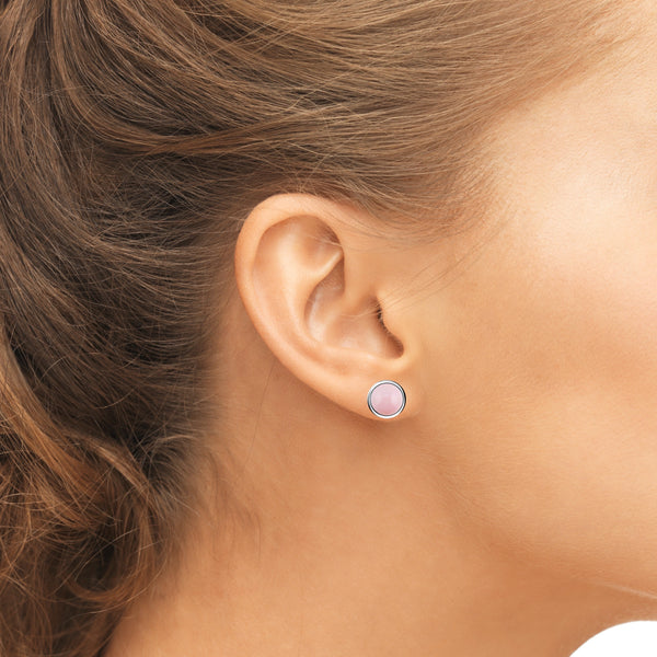 Pink Opal Stud Earrings - Franki Baker Jewellery