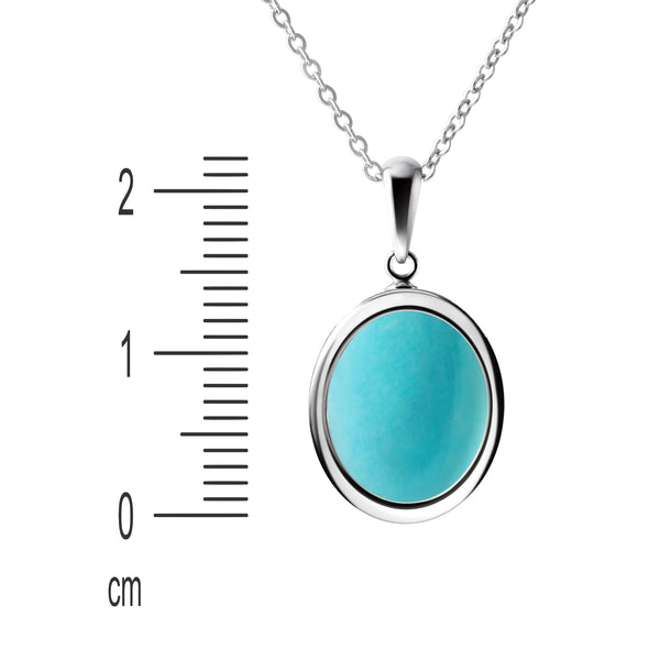 Dainty Peruvian Amazonite Gemstone & Sterling Silver Pendant Necklace. Chain Length: 50cm