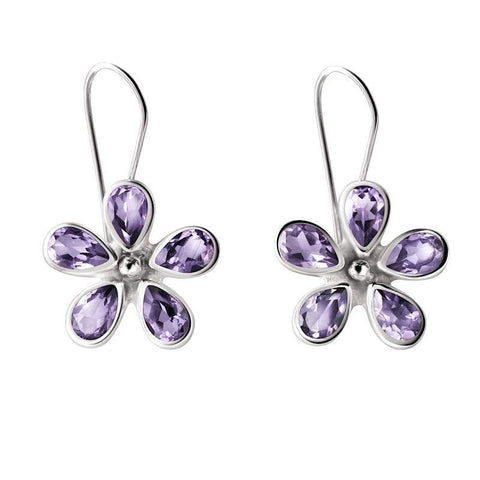 Amethyst and Silver Earrings - Franki Baker Jewellery