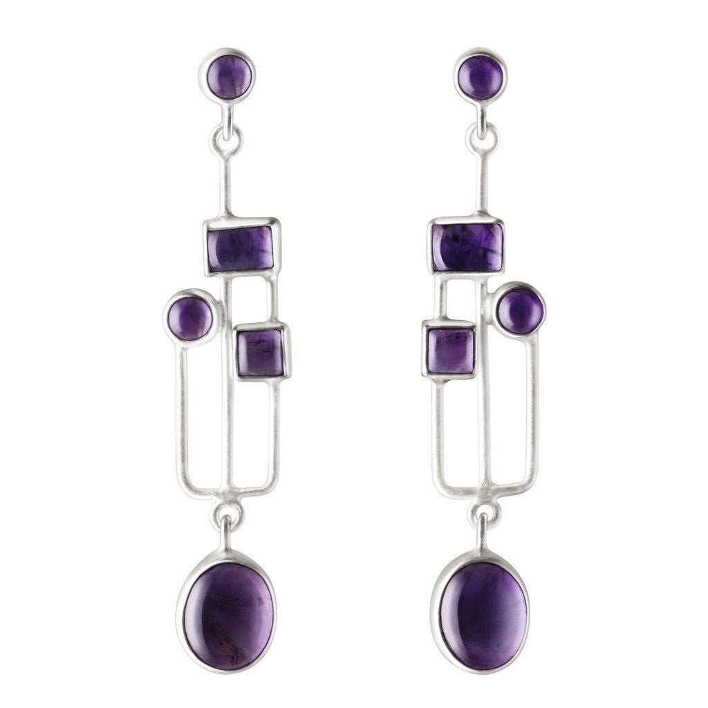 Amethyst Jewelry Amethyst Earrings Amazon Amethyst Gemstone Drop