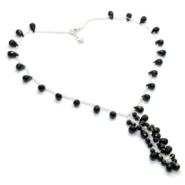 Black Onyx and Silver Necklace - Franki Baker Jewellery