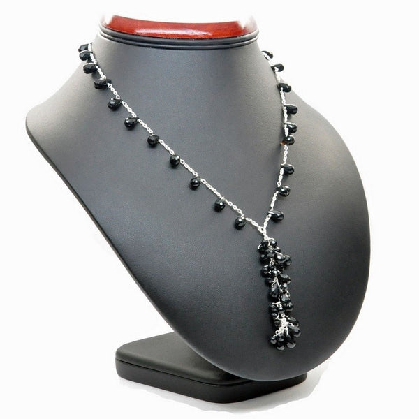 Black Onyx and Silver Necklace - Franki Baker Jewellery