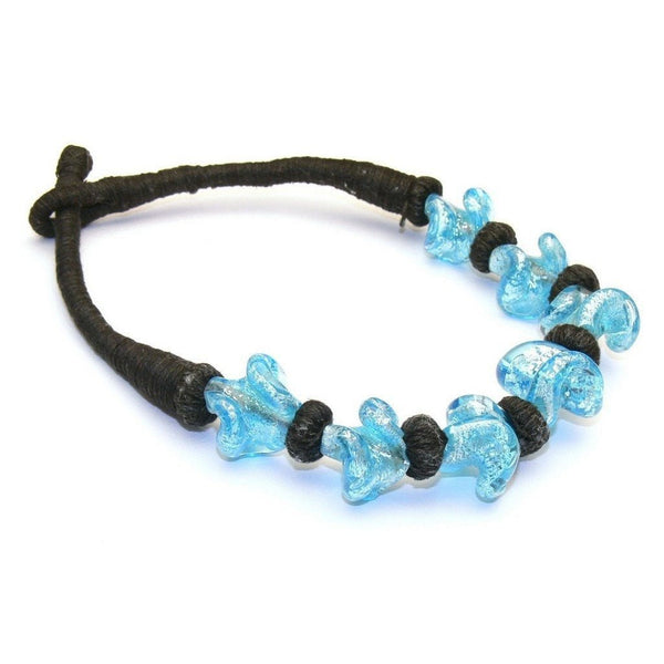 Blue Glass Bead Choker - Franki Baker Jewellery