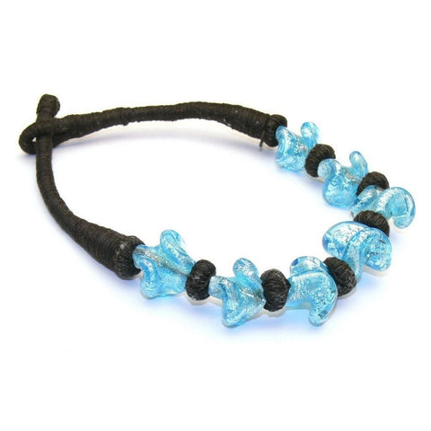 Blue Glass Bead Choker - Franki Baker Jewellery