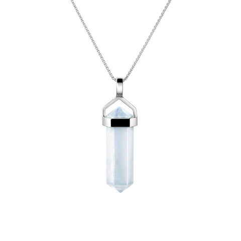 Blue Green Kyanite & Sterling Silver Double Point Pendant - Franki Baker Jewellery