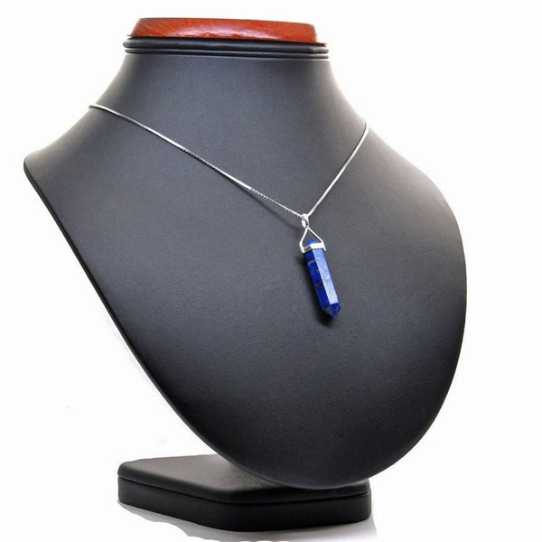 Lapis Lazuli and Silver Pendant on Sterling Silver Chain - Franki Baker Jewellery