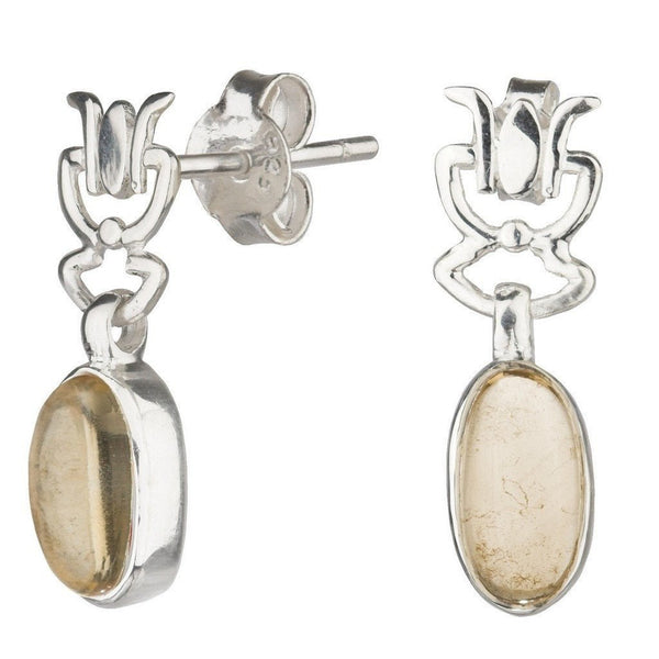 Citrine and Silver Earrings - Franki Baker Jewellery