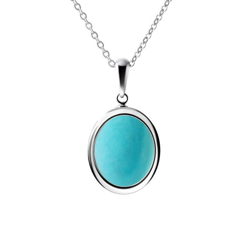 Dainty Peruvian Amazonite Gemstone & Sterling Silver Pendant Necklace. Lenght: 50cm - Franki Baker Jewellery