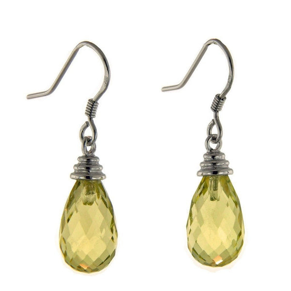 Lemon Quartz Gemstones and Sterling Silver Earrings - Franki Baker Jewellery