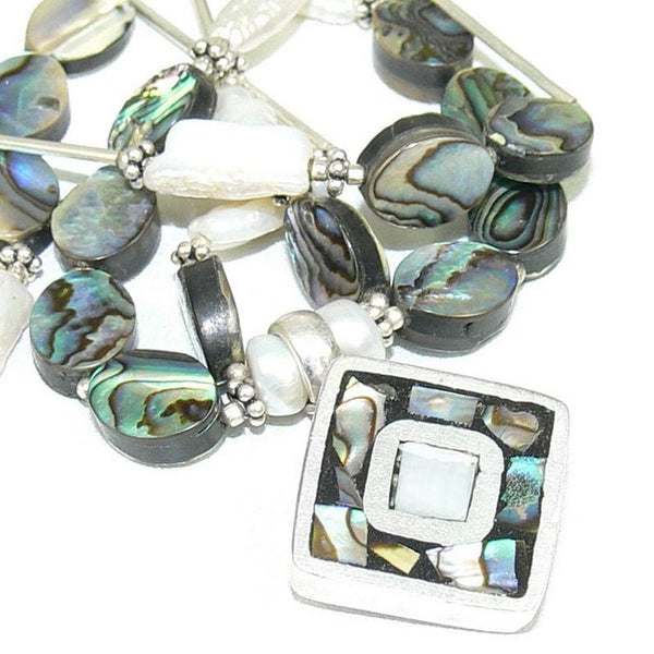 Mother of Pearl, Pearls & Sterling Silver
