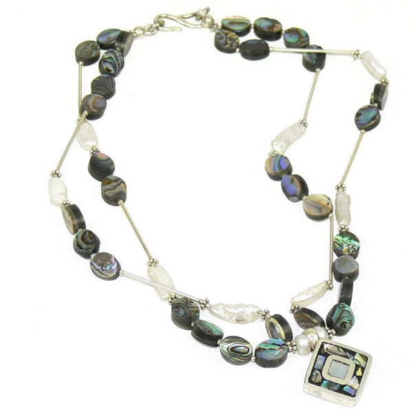 Mother of Pearl, Pearls & Sterling Silver