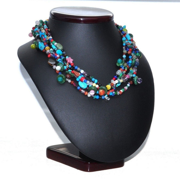 Multi-Coloured Chunky Gemstone Necklace - Franki Baker Jewellery