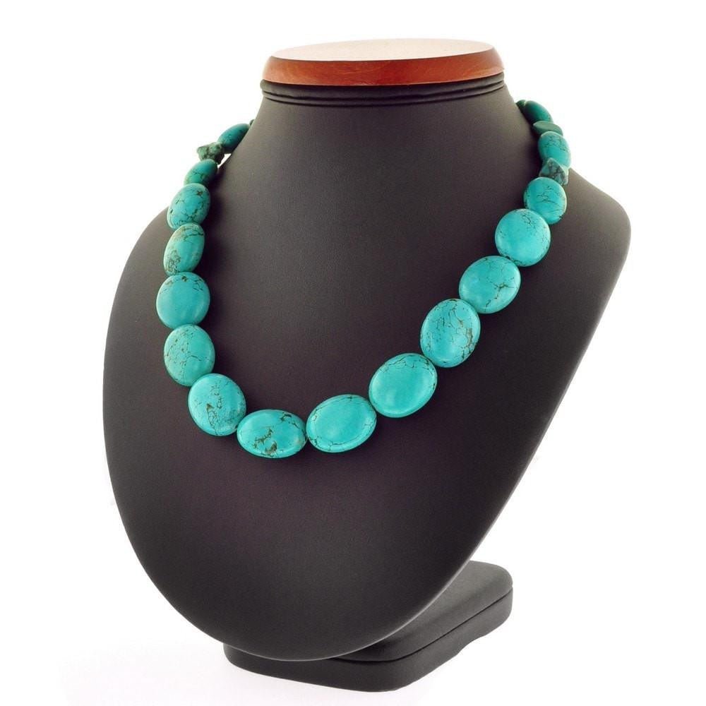 Dust Chunky Multi-Strand Turquoise Gemstone Necklace – Mahan Choice