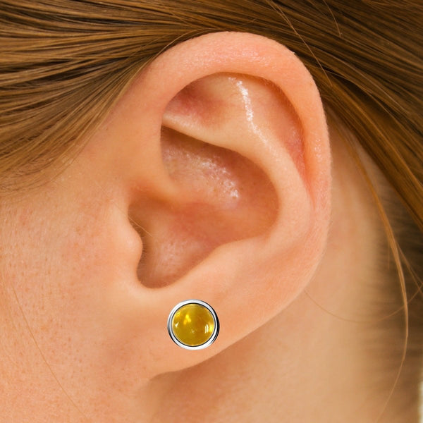Citrine Stud Earring