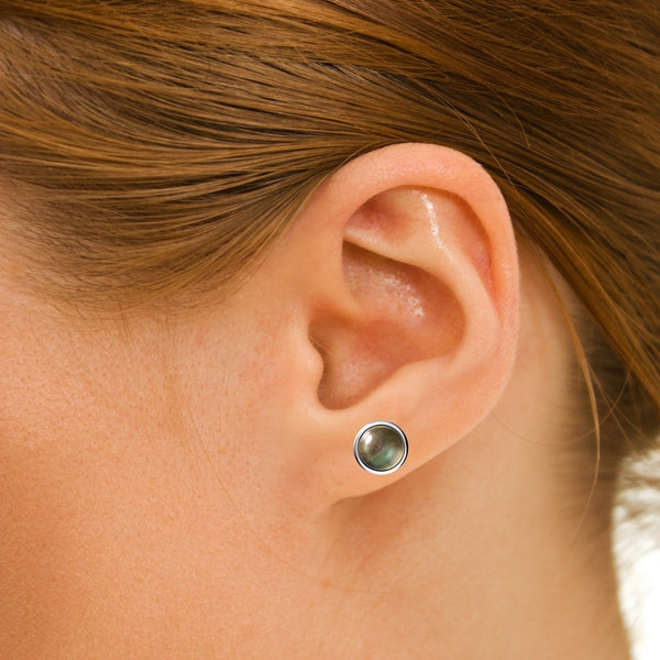 Labradorite Stud Earrings