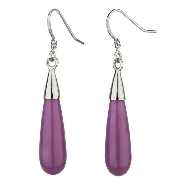 Rare Healing Pear Cut Phosphosiderite and Silver Earrings - Franki Baker Jewellery