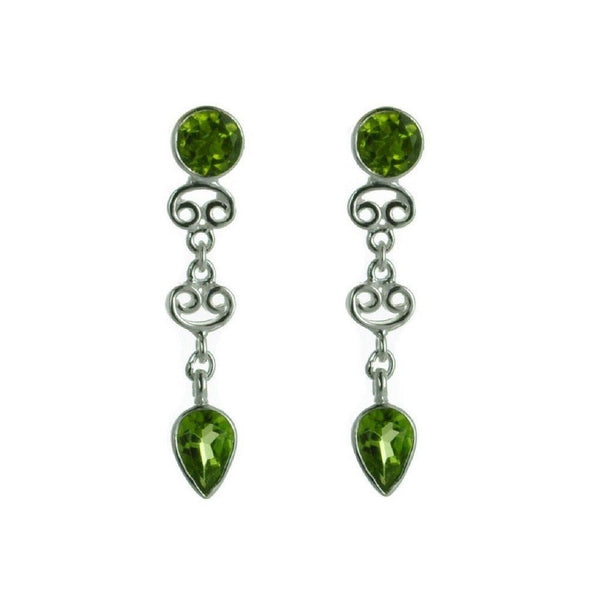 Peridot and Silver Earrings - Franki Baker Jewellery