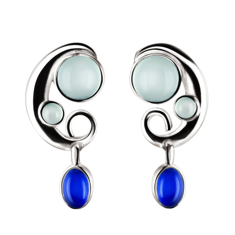 Chalcedony Sterling Silver Earrings
