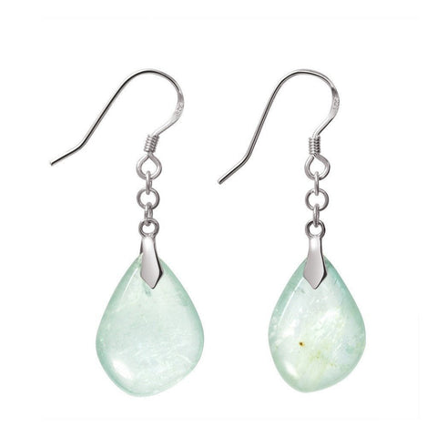 Pretty Natural Aquamarine and Sterling Silver Earrings - Franki Baker Jewellery