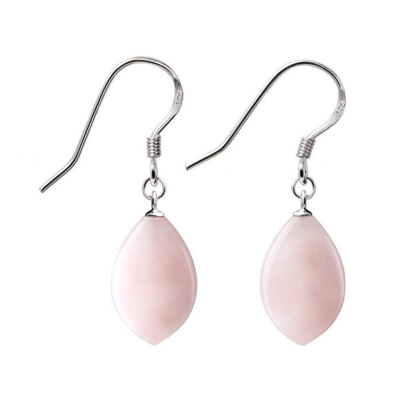 Pretty Pink Opal Gemstone and 925 Sterling Silver Earrings - Franki Baker Jewellery