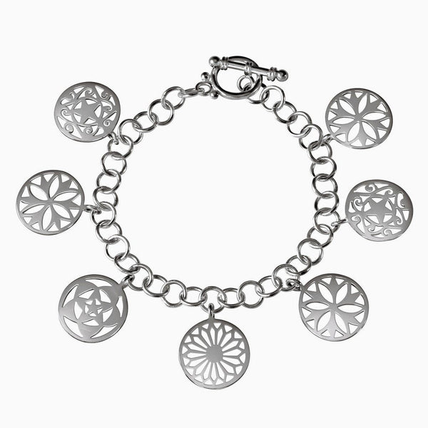 Pretty Sterling Silver Charm Bracelet - Franki Baker Jewellery