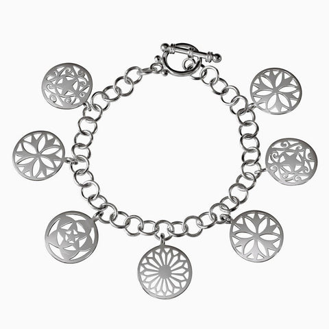Pretty Sterling Silver Charm Bracelet - Franki Baker Jewellery