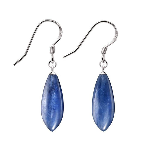 Rare Blue Kyanite Gemstone and Silver Earrings - Franki Baker Jewellery