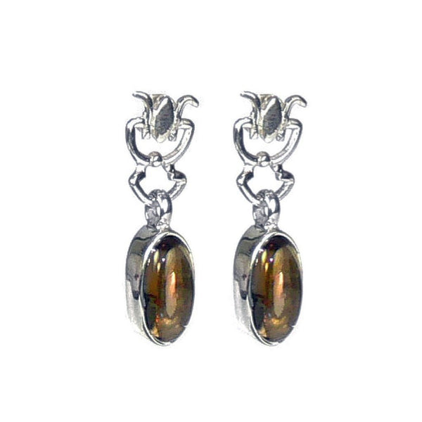 Smoky Quartz and Silver Earrings - Franki Baker Jewellery