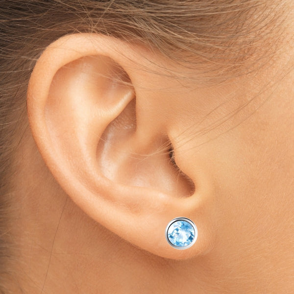 High Quality Blue Topaz Earrings for Women