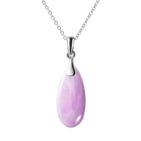 Sterling Silver Natural Pink Kunzite Pendant Necklace - Franki Baker Jewellery