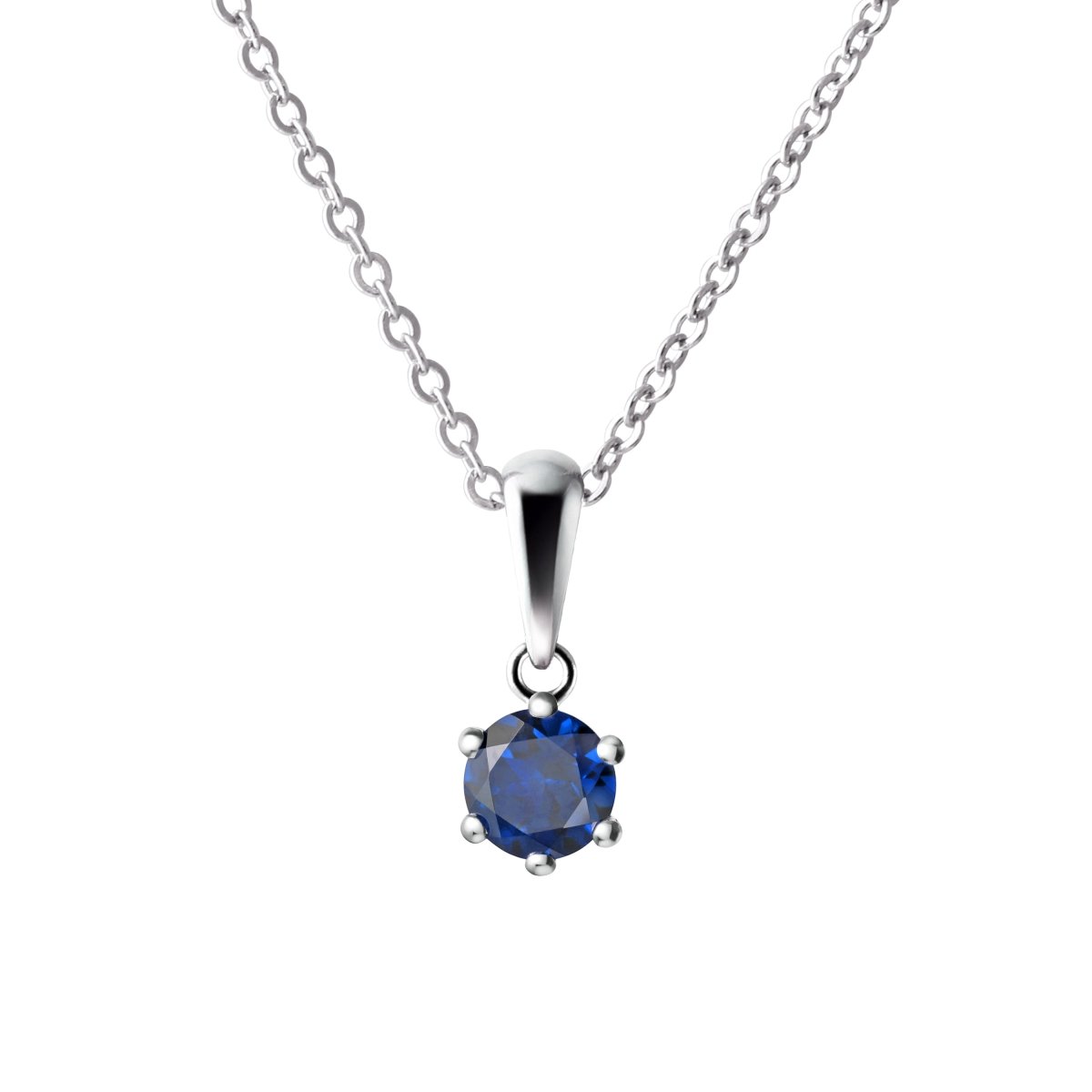 thumbnail image 2 of Natural Royal Blue Tourmaline Pendant – 925 Sterling Silver, Handmade Teardrop (10+ Carats) 2 of 3